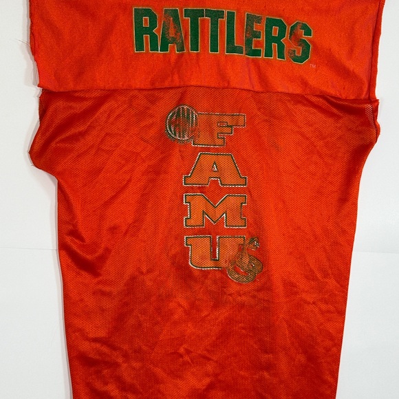 Vintage Famu Rattlers Florida A&M Football Jersey Sz XS Orange Russell Rare READ - Picture 15 of 16